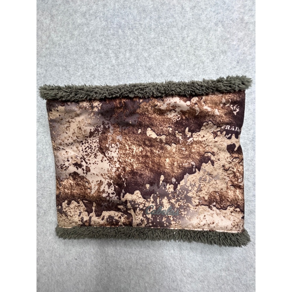 Cabelas Prairie Camo Neck Gaiter Gore-Tex Infinium Fleece Lined